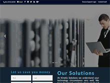 Tablet Screenshot of kinetixsolutions.com